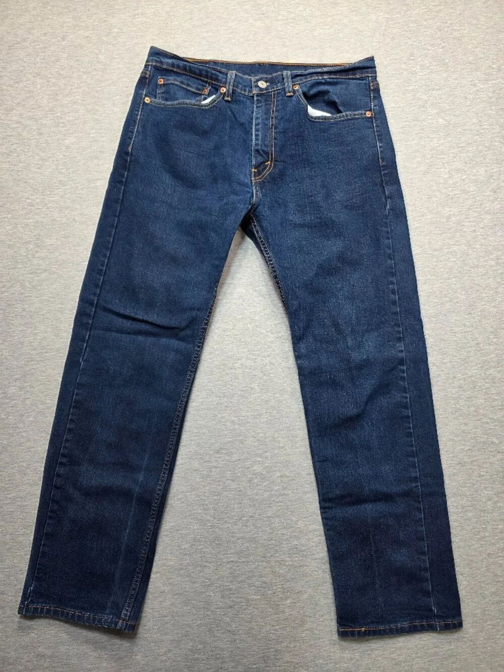 Levi's 505 Regular Fit Jeans Dark Wash Men's W34 L30 Like New